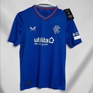 Castore Rangers Football Club Blue Sports Jersey Youth XL NWT